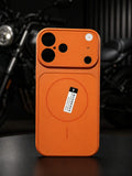 Luxury Orange Conversion Case for iPhone 16 – Transform to iPhone 17 Pro Max Look | Wireless Charging Support | Anti-Fingerprint Matte Finish | Full Body Protection Shockproof Cover