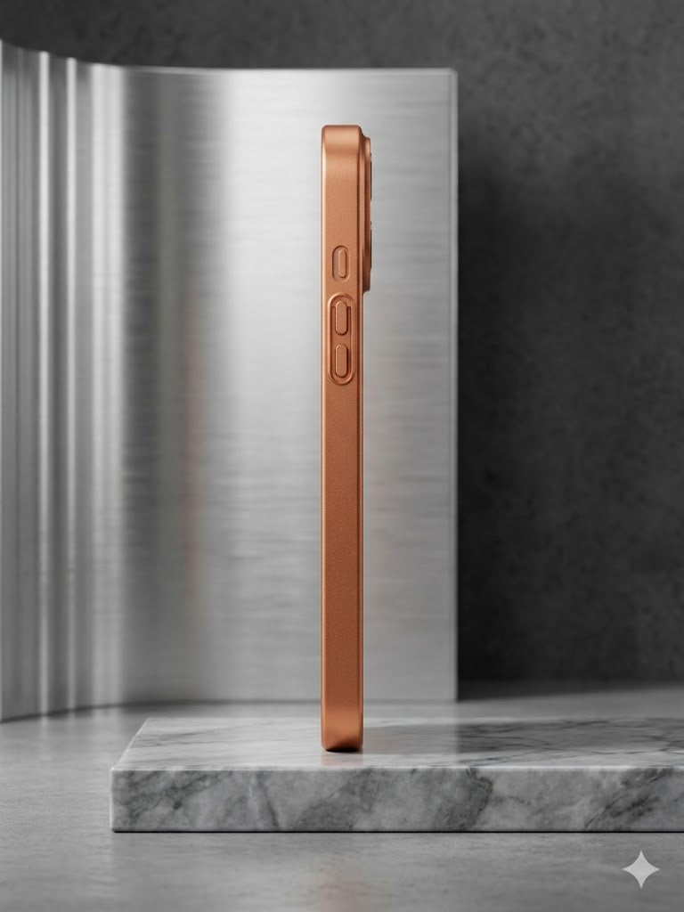 Premium Orange iPhone 15 to iPhone 17 Pro Max Conversion Case | Luxury Matte Finish | Wireless Charging Support | Anti-Fingerprint | Full Body Protection Shockproof Cover