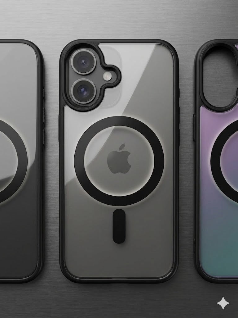 Premium Transparent Black Shockproof Back Cover for iPhone 17 | Crystal Clear Matte Finish | Wireless Charging Support | Anti-Fingerprint | Full Camera & Body Protection
