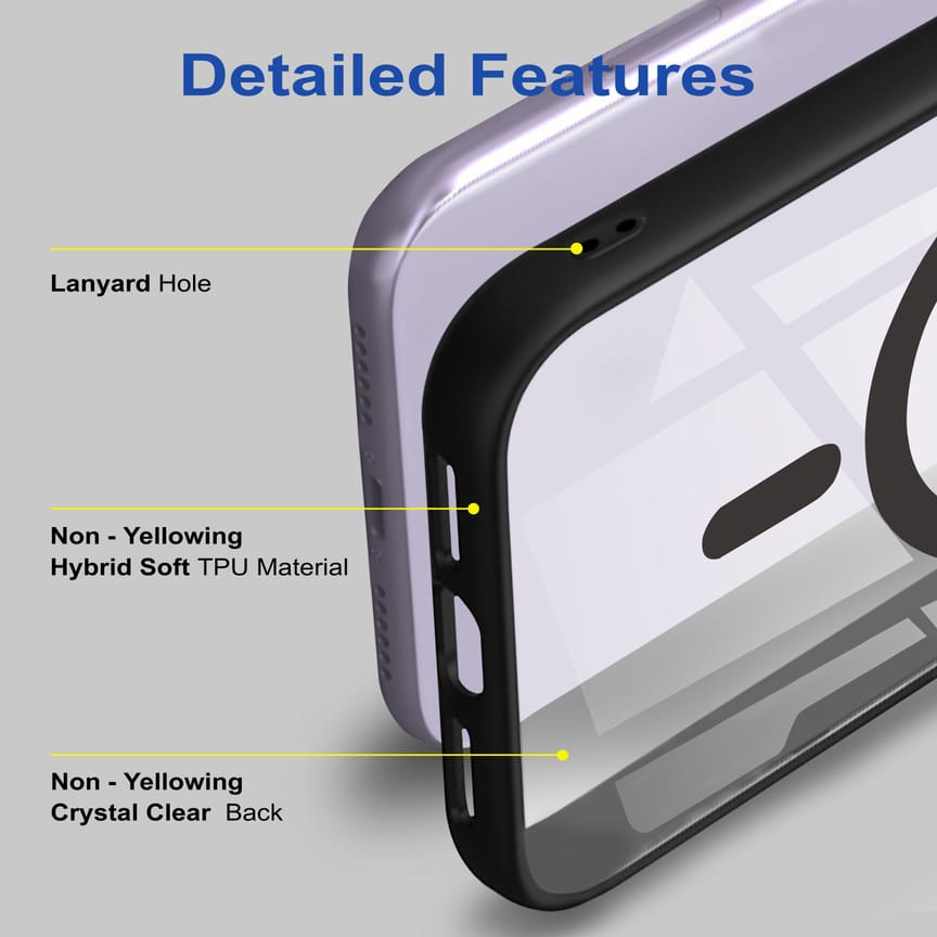 Transparent Matte Black Back Cover for Samsung Galaxy S24 FE | Shockproof Slim Case | Anti-Fingerprint | Scratch Resistant | Wireless Charging Compatible | Premium Protection