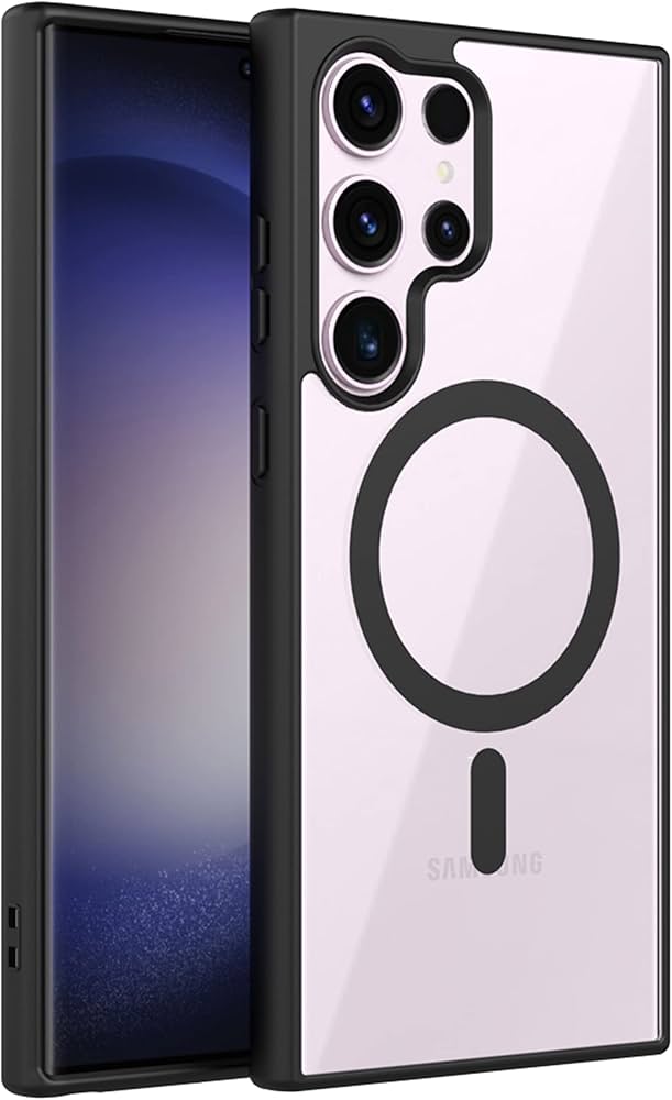 Samsung Galaxy S25 Ultra Back Cover – TransPrime Black Luxury Finish | Shockproof Protective Case | Anti-Fingerprint Matte Design | Wireless Charging Support | Full Protection Slim Fit Cover