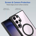 Samsung Galaxy S25 Ultra Back Cover – TransPrime Black Luxury Finish | Shockproof Protective Case | Anti-Fingerprint Matte Design | Wireless Charging Support | Full Protection Slim Fit Cover