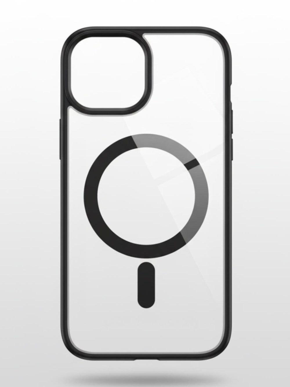 Premium Transparent Black Shockproof Back Cover for iPhone 13 | Crystal Clear Hybrid Protection Case | Anti-Yellowing | Camera Protection | Wireless Charging Support | Slim & Stylish Design